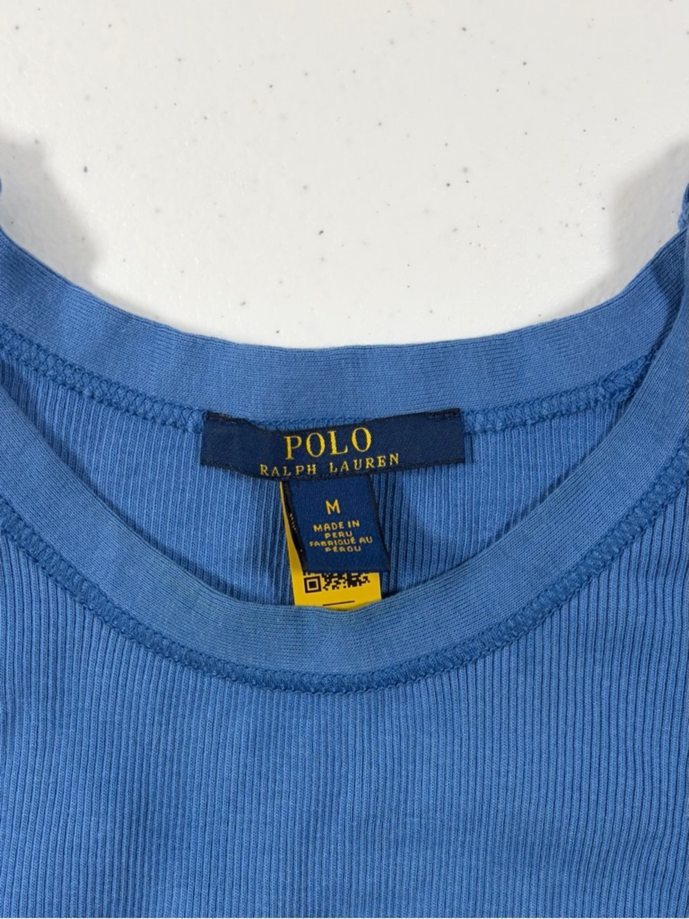 Polo by Ralph Lauren Ribbed Blue Ribbed Tank Top size Medium - Picture 3 of 7
